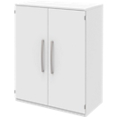 Aktenschrank BARI, 3 Ordnerhöhen, 2 Böden, B 819 x T 430 x H 1117 mm, weiss