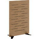 Akustik Trennwand Paperflow®, 30 mm starker Akustik-Schaumstoff, Holz, Buche lackiert, B 795 x T 370 x H 1250 mm