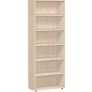 ALICANTE boekenkast, 6 OH, 5 legborden, B 800 x D 400 x H 2160 mm, ahorndecor