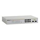 Allied Telesis AT GS950/8 WebSmart Switch - Switch - managed - 8 x 10/100/1000 + 2 x Shared SFP - Desktop