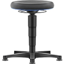 Allround Hocker Bimos, sitzhöhenverstellbar 450-650 mm, mit Gleiter, Supertec-Bezug, schnitt- & rutschfest, mit Mikropanzerung, Farbring blau