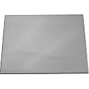Almohadilla de escritorio de lámina con panel de vista completa, gris