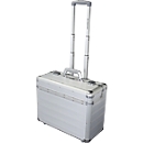 ALUMAXX DISCOVERY Pilot's Case, with carrying handle and wheels, aluminium, silver