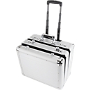 ALUMAXX multifunctionele koffer Challenger, met draaggreep en wielen, 2 vakken, zilver