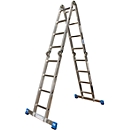 Aluminium articulated universal ladder Stabilo, 4 x 4 rungs