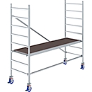 Aluminium rolsteiger KRAUSE Serie 10, 200 kg/m², TÜV-gekeurd, in hoogte verstelbare zwenkwielen, L 2500 x B 750 x H 3000 mm