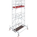 Aluminium rolsteiger Stabilo serie 100, 200 kg/m, TV-gekeurd, geremde wielen, B 750 x D 2000 x H 5500 mm