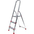Aluminium trapladder, belastbaar tot 150 kg, 3 treden