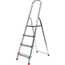 Aluminium trapladder, belastbaar tot 150 kg, 4 treden