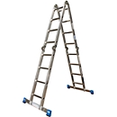 Aluminium universele ladder met scharnier Stabilo, 4 x 4 sporten