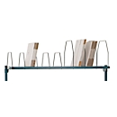 Anbaumagazin für Pack- und Arbeitstisch Rocholz 1200/1600/2000, 9 Zwischenteiler, B 1600 x T 600 mm x H 400, hellgrau
