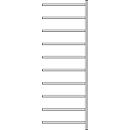 Anbauregal R 3000, 10 Böden, B 1025 mm x T 300 mm, Böden lackiert