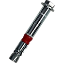 Ancrage au sol pour poteaux acoustiques, L 87 x H 12 mm, acier inoxydable, 1 pièce