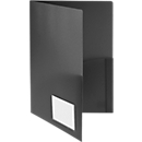 Angebotsmappe FolderSys, A4, 4 Taschen, Visitenkartentasche, Polypropylen, schwarz, 10 Stück