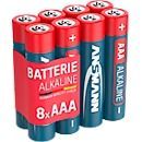 Ansmann Alkaline-batterijen Micro AAA, 8 stuks