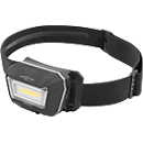 Ansmann HD280RS LED-hoofdlamp, 280 lumen, 21 m reikwijdte, 110 g, IP65, gebarenbediening, flexibele hoofdband, L 78,4 × B 47,4 × H 45,9 mm, zwart