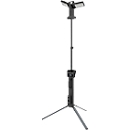 ANSMANN WL11500R Doppel-LED Baustrahler, 11.500 Lumen, 2× 36W-SMD LEDs, Akku- und Netzbetrieb, Verstellbar, Stativ und Magnetfuß, schwarz