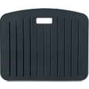 Anti-fatigue mat Leitz Ergo Cosy, for standing or sitting workstation, compact, portable, W 457 x D 560 x H 20 mm, foam, dark gray