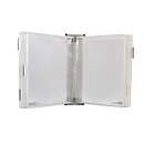Antibacterieel displaypaneelsysteem Tarifold Sterifold, wandhouder met 10 panelen in A4-formaat, wit