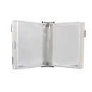 Antibakterielles Sichttafelsystem Tarifold Sterifold, Wandhalter mit 10 Tafeln im Format A4, weiß