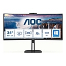 AOC Value-line CU34V5CW/BK - V5 series - LED-Monitor - gebogen - 86.4 cm (34") - 3440 x 1440 WQHD @ 100 Hz