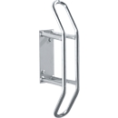 Aparcabicis de pared, 90° recto, para ruedas de hasta 55 mm ancho, An 250 x P 230 x Al 540 mm, acero galvanizado, 1 plaza