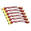 APC Stromkabel - IEC 60320 C19 Verriegelung zu IEC 60320 C20 Verriegelung - 16 A - 1.22 m - Rot (Packung mit 6)