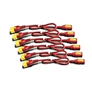 APC Stromkabel - power IEC 60320 C13 Verriegelung zu IEC 60320 C14 Verriegelung - 60 cm - Rot (Packung mit 6)
