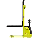 Apilador eléctrico con barra timón Pramac LX Duplex 12/35, capacidad de carga 1200 kg