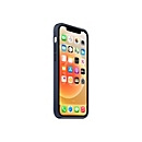 Apple - Hintere Abdeckung für Mobiltelefon - mit MagSafe - Silikon - tief marineblau - für iPhone 12, 12 Pro