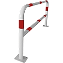 Arceau de protection, à cheviller, L 2000 mm, blanc/rouge