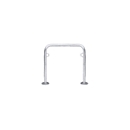 Arceau pour vélos WSM, 2 côtés, pour pneus jusqu'à 55 mm de large, l. 750 x P 48 x H 800 mm, acier galvanisé, à cheviller