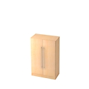 Armario de puertas batientes 3 AA, An 800 x P 420 x Al 1270 mm, acabado en arce