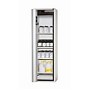 Armario de seguridad tipo 90 asecos S-PHOENIX touchless-90, puerta plegable autom. con sensor, bisagra a la izquierda, frontal gris luminoso, An 596 x P 616 x Al 1968 mm