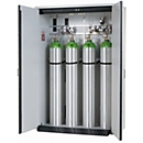 Armoire à bouteilles de gaz comprimé G-CLASSIC-30 Standard, double porte, 4x bouteilles de 50 l, L 1398 x P 616 x H 2050 mm