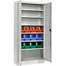 Armoire à fournitures MSI 2409, avec 12 bacs, gris clair  