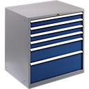 Armoire à outillage WSK 5410-6E, 6 tiroirs, 1000 mm de hauteur