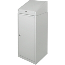 Armoire à outils avec bureau, porte à charnières, 2 étagères, 1 tiroir, L 500 x P 500 x H 1200 mm, verrouillable, gris clair 