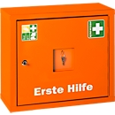Armoire à pharmacie JUNIORSAFE, l. 490 x P 200 x H 420 mm, avec contenu, orange