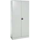 Armoire à portes battantes, l. 920 x P 420 x H 1950 mm, gris clair RAL 7035 