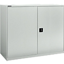 Armoire à portes battantes Schäfer Shop Select MS-i 12412, tôle d'acier, L 1200 x P 400 x H 1215 mm, 3 HC, gris clair, jusqu'à 150 kg 