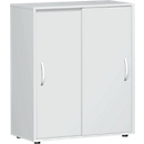 Armoire à portes coulissantes Alicante, 3 hauteurs de classeurs, l. 800 x P 400 x H 1104 mm, gris clair