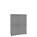 Armoire à portes coulissantes, l. 1200 mm, 4 HC, argent
