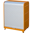 Armoire à rideau pour produits dangereux, type RSG-3, L 1294 x P 870 x H 1610 mm, verrouillable, orange RAL 2000