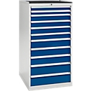 Armoire à tiroirs DP05D, 11 tiroirs, l. 720 x P 700 x H 1350 mm