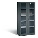 Armoire de charge de batterie Basic de C+P avec fenêtre en verre acrylique, H 1950 x L 930 x P 500 mm, anthracite