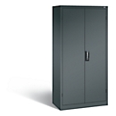 Armoire de charge de batterie Basic de C+P avec portes en tôle pleine, H 1950 x L 930 x P 500 mm, anthracite