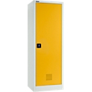Armoire de sécurité MSI-US1506 - acier - l. 600 x P 500 x H 1585 mm - fentes d'aération - 3 bacs à 11  L - gris et jaune - notre marque Schäfer Shop Select