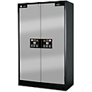 Armoire de sécurité type 90 Asecos, l. 1193 x P 615 x H 1953 mm, 3 étagères, avec aération, argent asecos