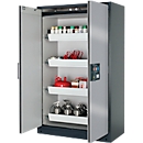 Armoire de sécurité type 90, l. 1200 mm, 4 tiroirs, argent asecos